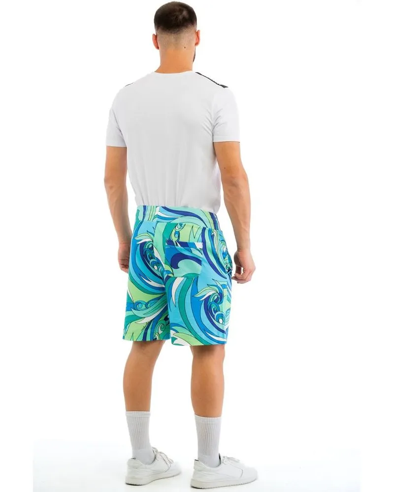 Moschino Men's Multicolor Cotton Bermuda Shorts Multicolor