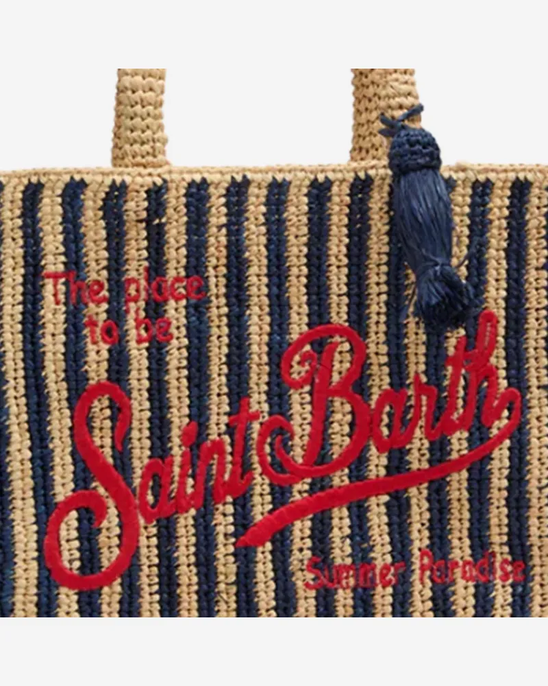 MC2 Saint Barth Women's Handbag Collette Raffia Multicolour Handbags Hand Bags Multicolor