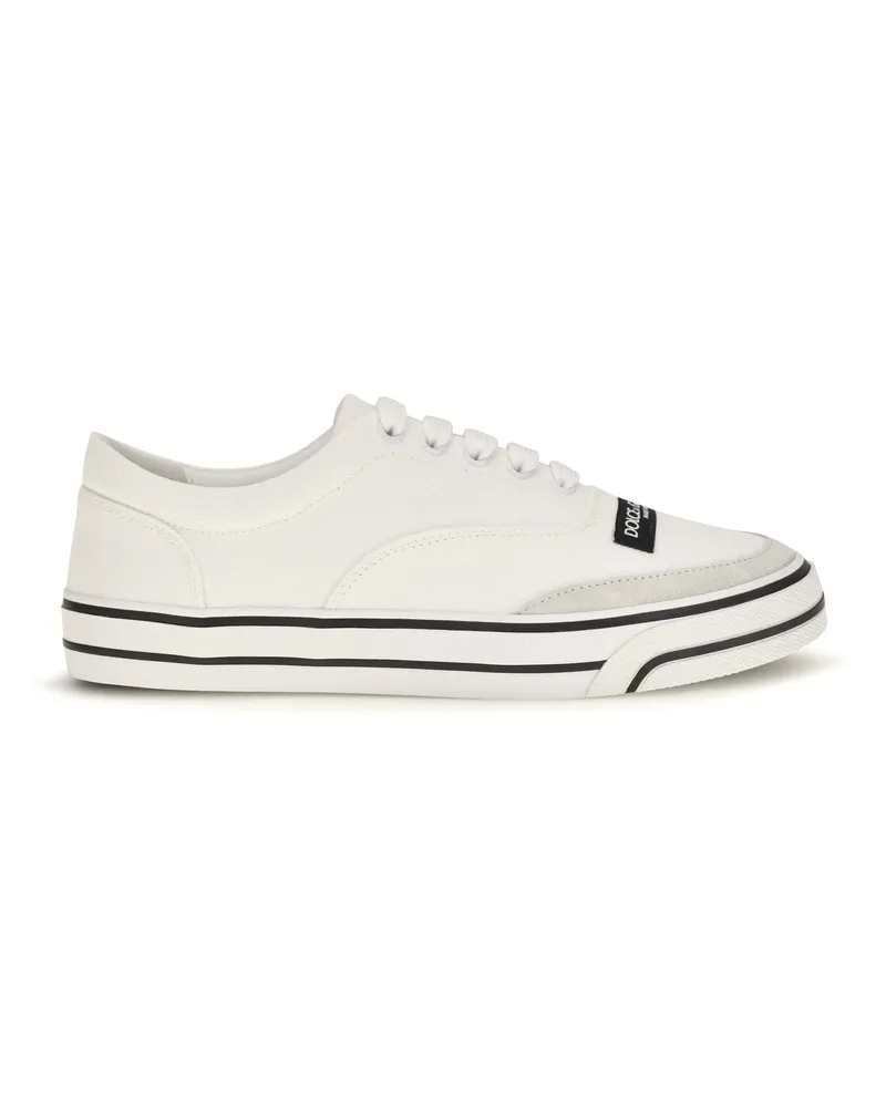 Dolce & Gabbana Women's Canvas Sneakers Sailing White-Cream Trainers White/cream White