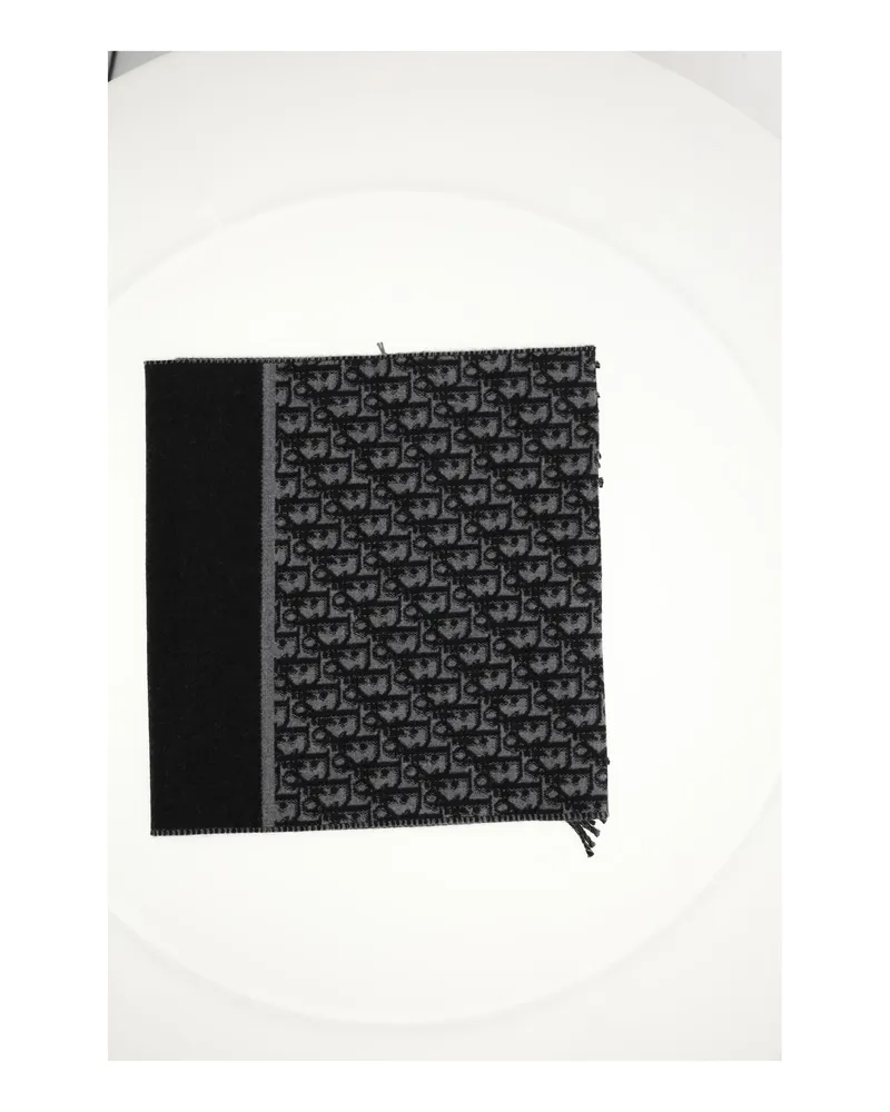 Dior Oblique Scarf — Black Black