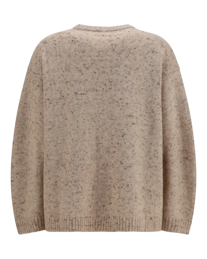 Fabiana Filippi Women's Bouclé Yarn Sweater With Lurex Casha Casha Beige