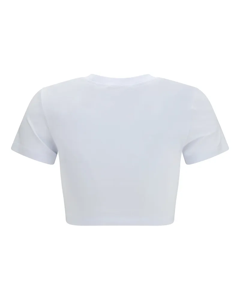Fiorucci Angels Patch Cropped T-Shirt — White White