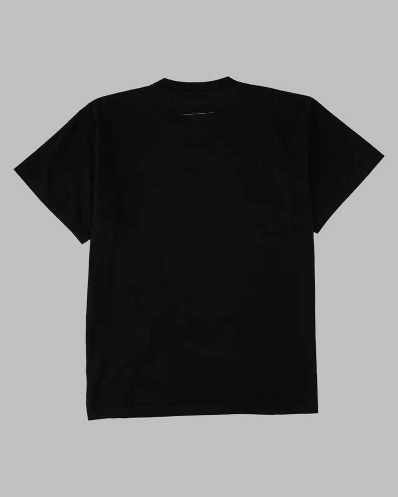 Maison Margiela Logo-Print Cotton T-Shirt — Black Black