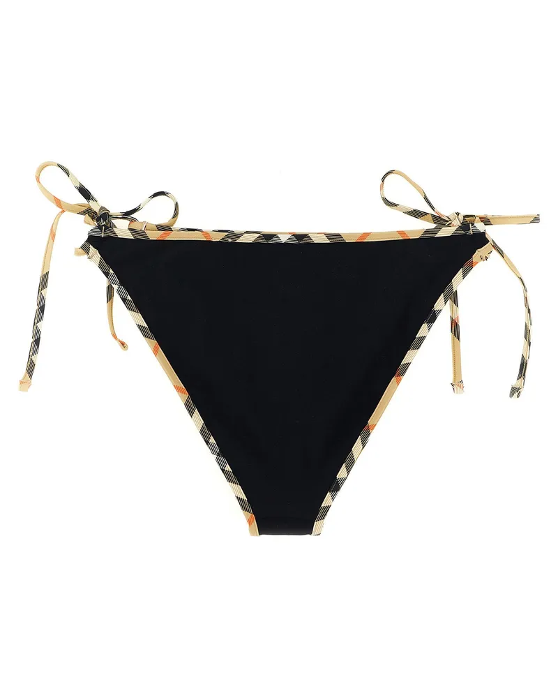 Burberry Burberry Check Bikini Briefs — Black Black