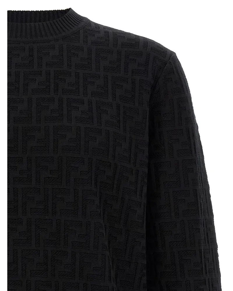 Fendi Men's Black Cotton Cardigan Clothing Black
