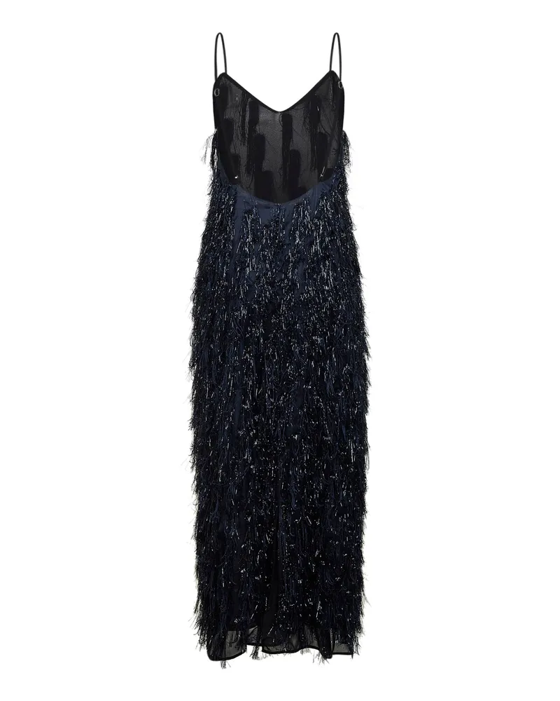 Stella McCartney Women's Long Dress Navy Blue Viscose Navy