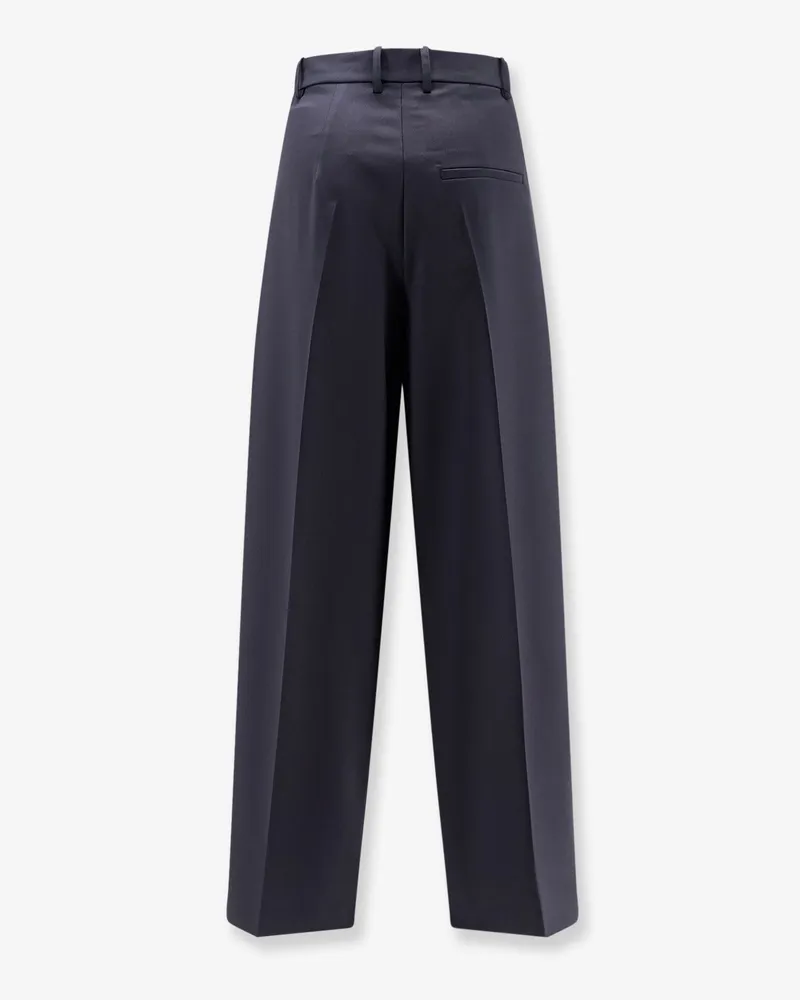 ALYSI Women's Wool-Blend Trousers Blue Polyester Blue