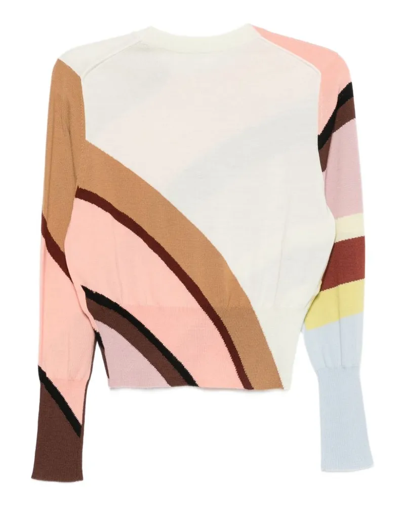 Paul Smith Multicolor Striped Knit Sweater — Pink Pink