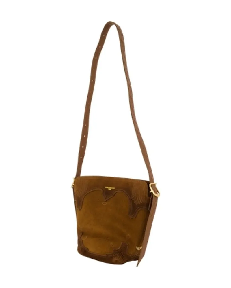 Zadig & Voltaire Women's Baby Jane Western Used Crossbody -  Leather Brown Cowhide Bags Crossbodies Brown