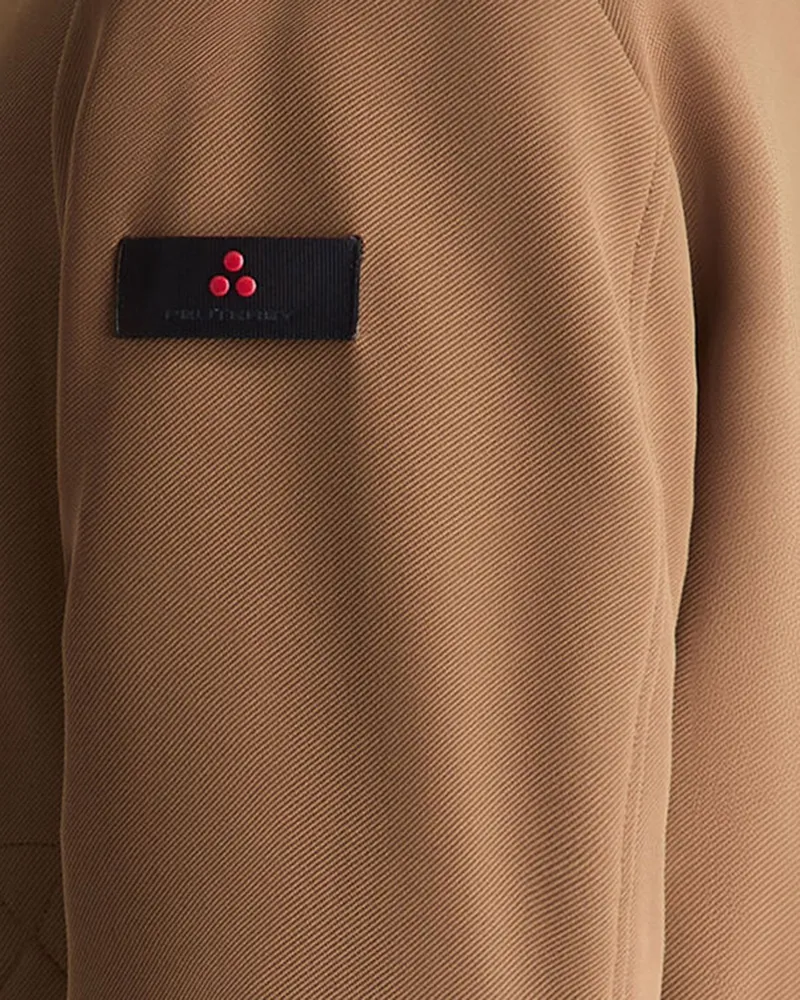 Peuterey Stretch Nylon Cavalry Jersey Jacket — Brown Brown