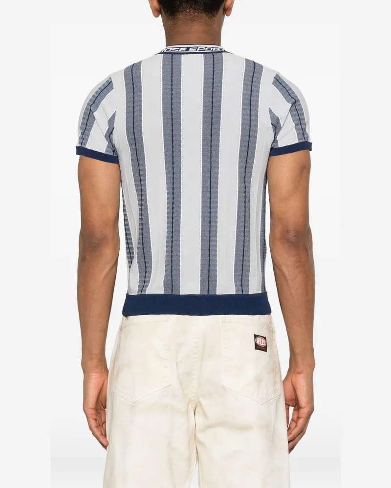 Martine Rose Men's T-Shirt Viscose-Blend Blue T-Shirts And Polos Blue