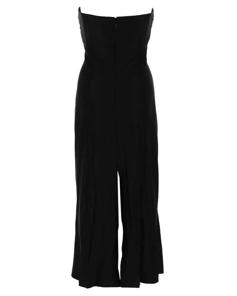 Paco Rabanne Heart-Shaped Bustier Midi Dress — Black Black