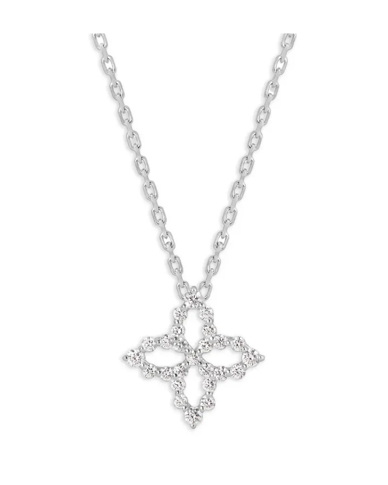 Roberto Coin Women's 18kt White Gold Diamonds Necklace Ss26 W White