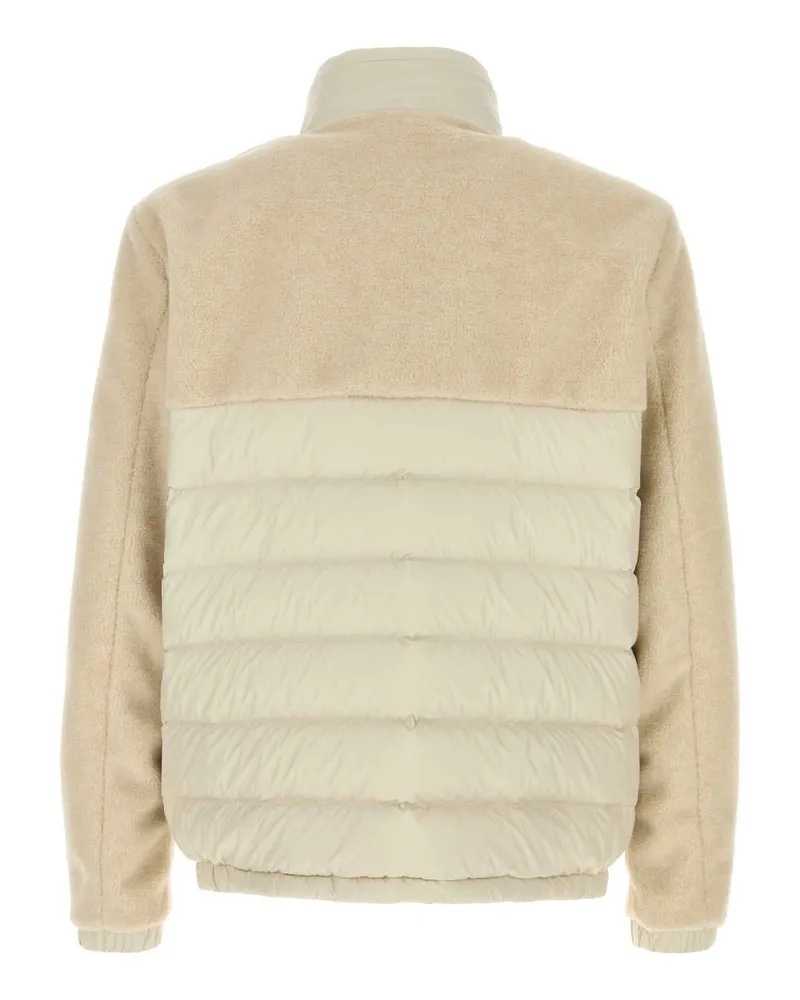 Moncler Men's Sand Polyester Mistral Down Jacket 200 Piumini Beige