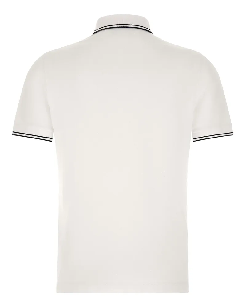 Stone Island Organic Cotton Piqué Polo Shirt — white White
