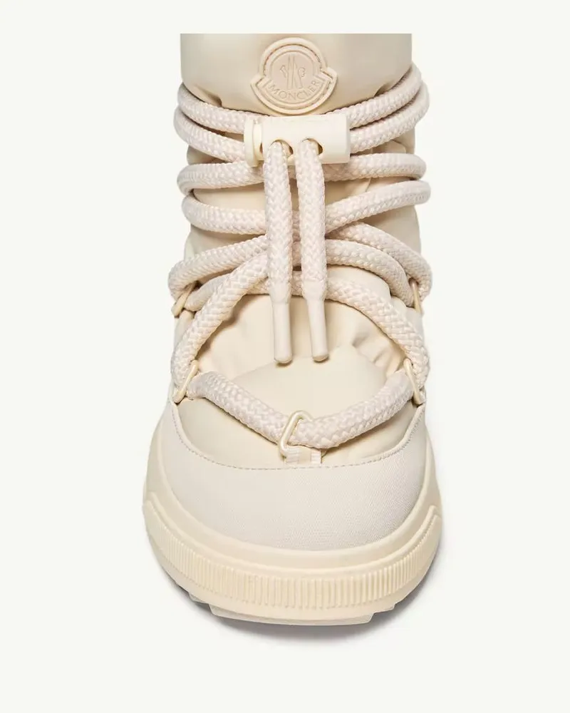 Moncler Padded Quilted Boot — Beige Beige