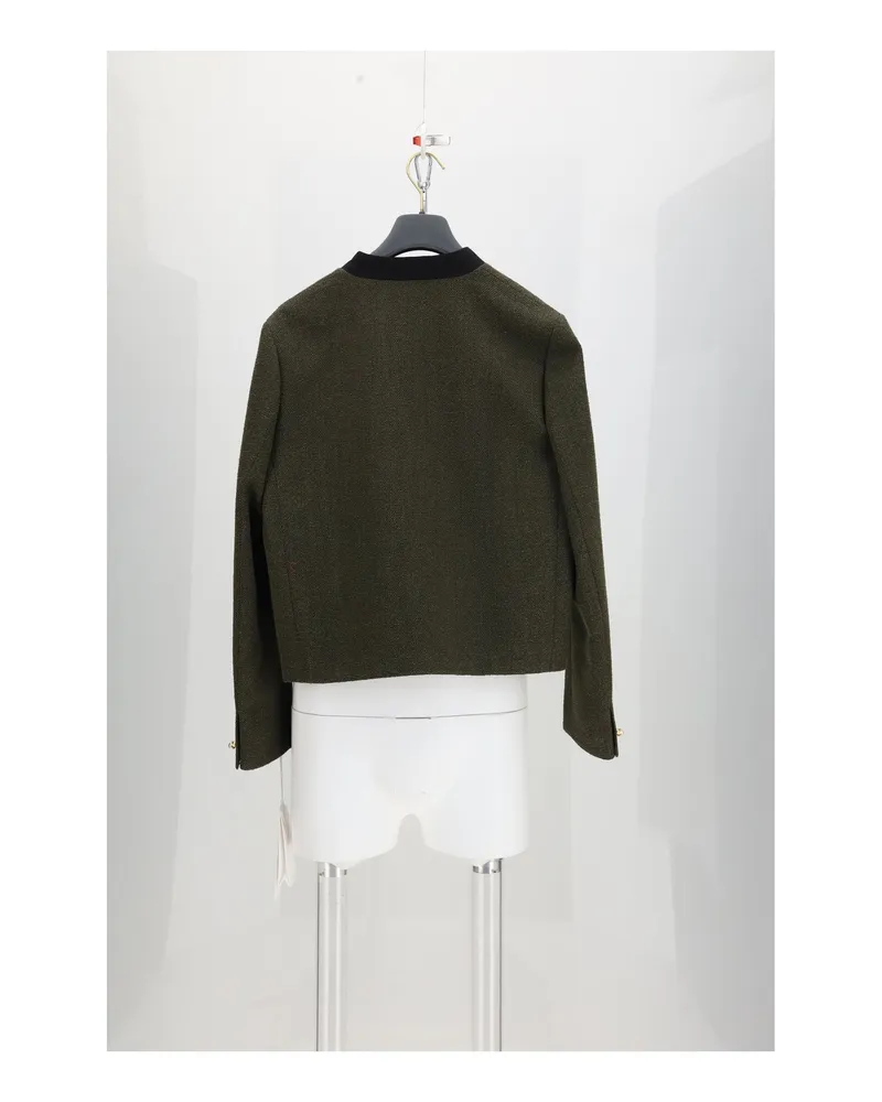 Dior Women's Jacket Green Cotton Green