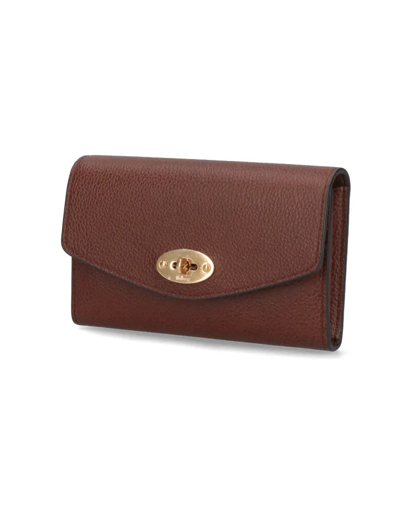 Mulberry Women's Wallets Brown Bovine Leather Brown