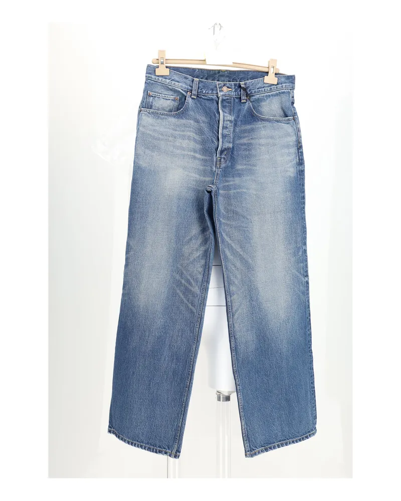 Celine Women's Jeans Broken Blue Wash Cotton Blue