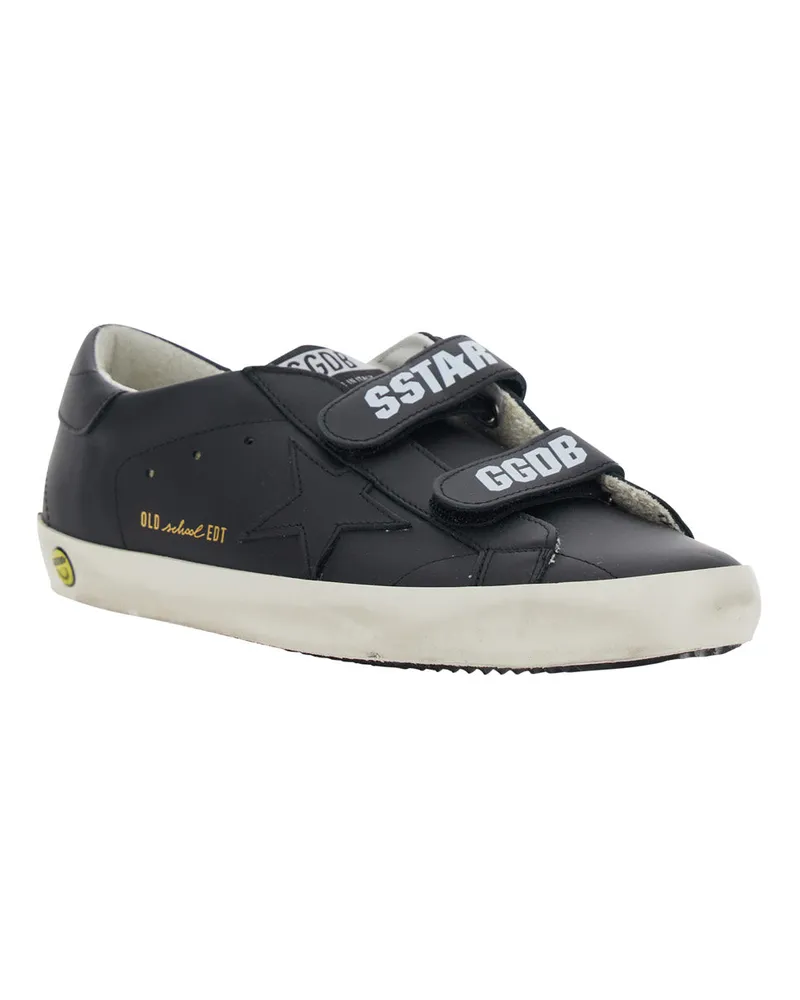Golden Goose Boys' Sneakers Old School Leather Black Trainers 