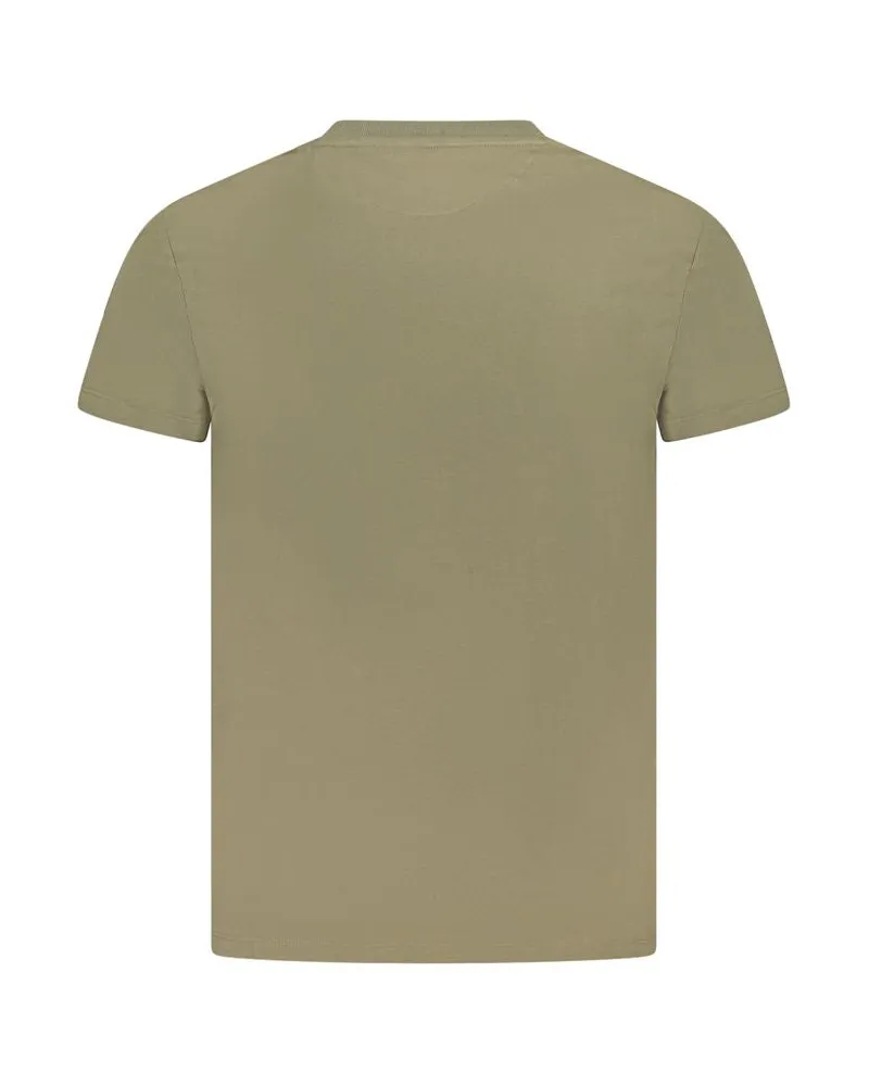 Timberland Logo-Embroidered Cotton T-Shirt — Green Green