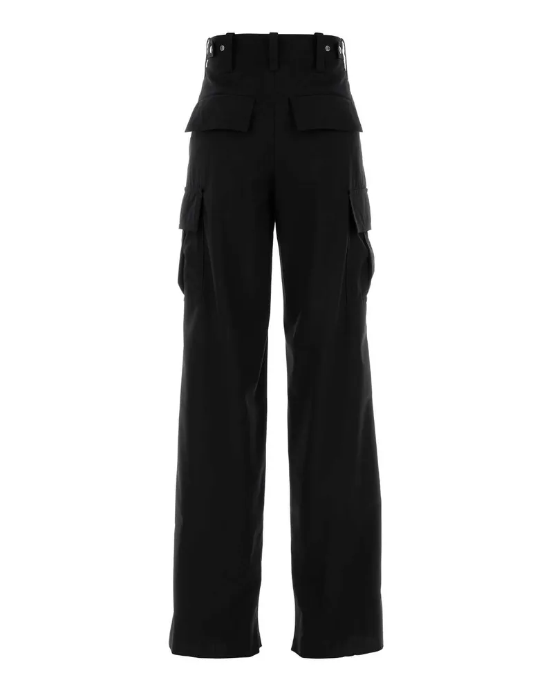Bottega Veneta 845972v4xp0 1000 Black Exterior: Wool Pantaloni Trousers Black