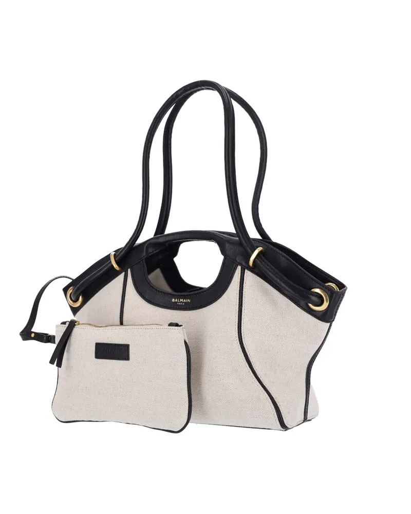 Balmain Women's Bags Beige Cotton Beige