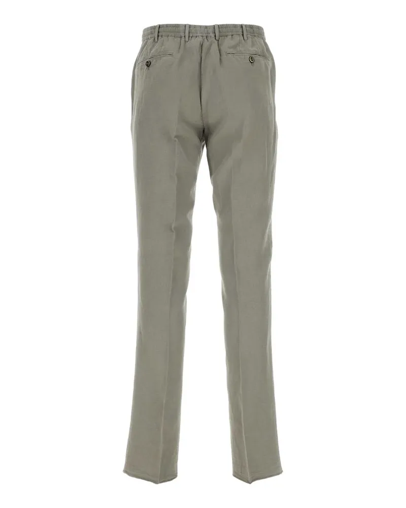 PT TORINO Lyocell Blend Trousers — Gray Gray
