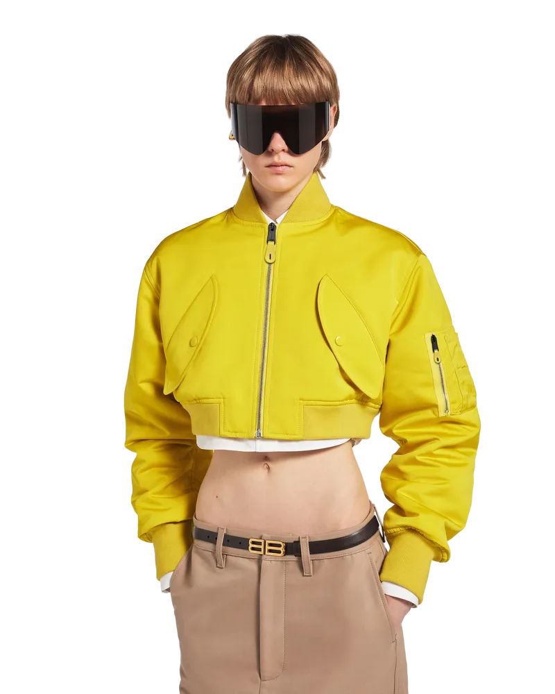 Balenciaga Men's Hybrid Shirt Jacket Blue Yellow