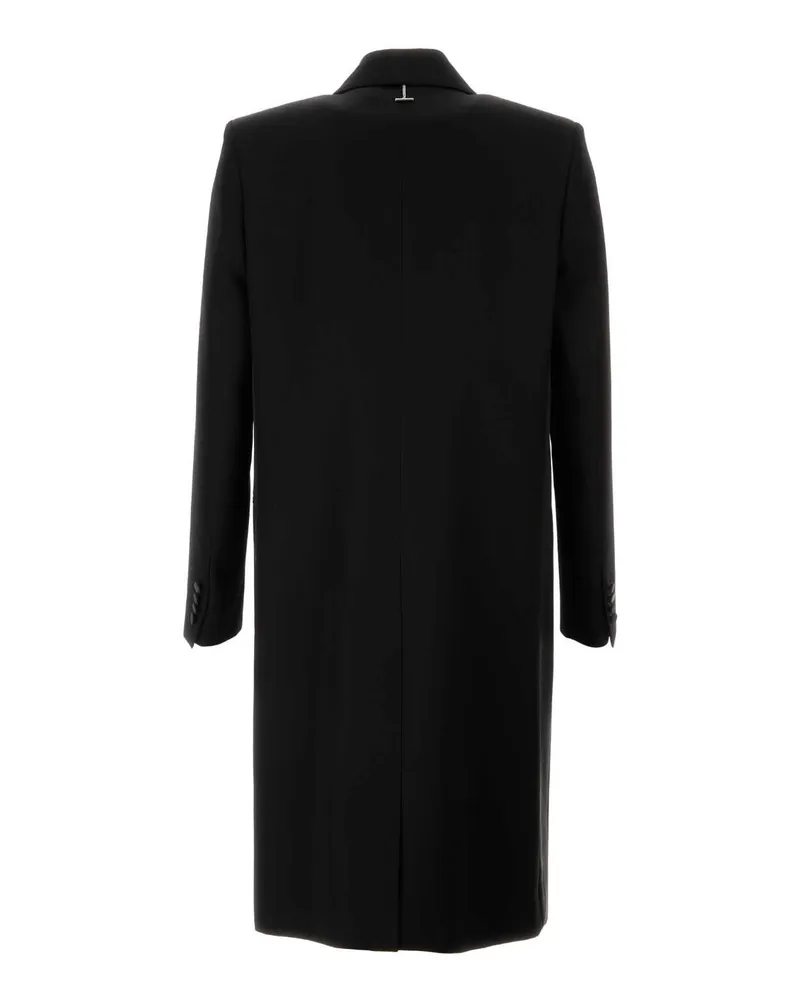 Alexander McQueen Men's Black Wool Coat Cappotti Black