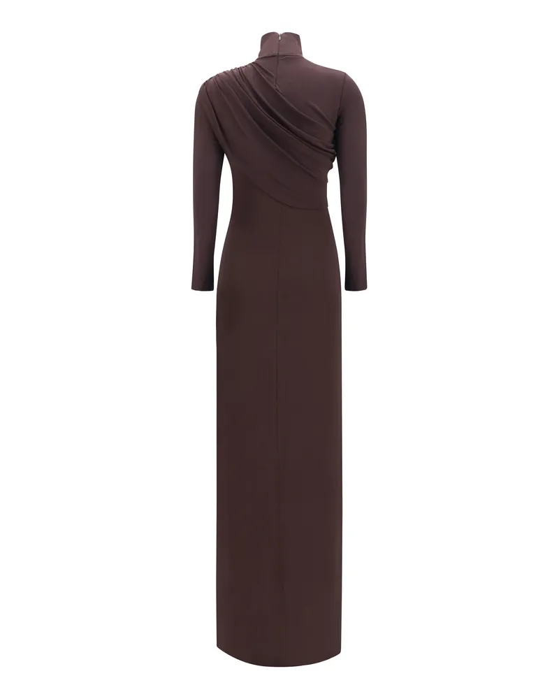 Courrèges Women's Twist Dress Burnt Red Viscose; Elastane 