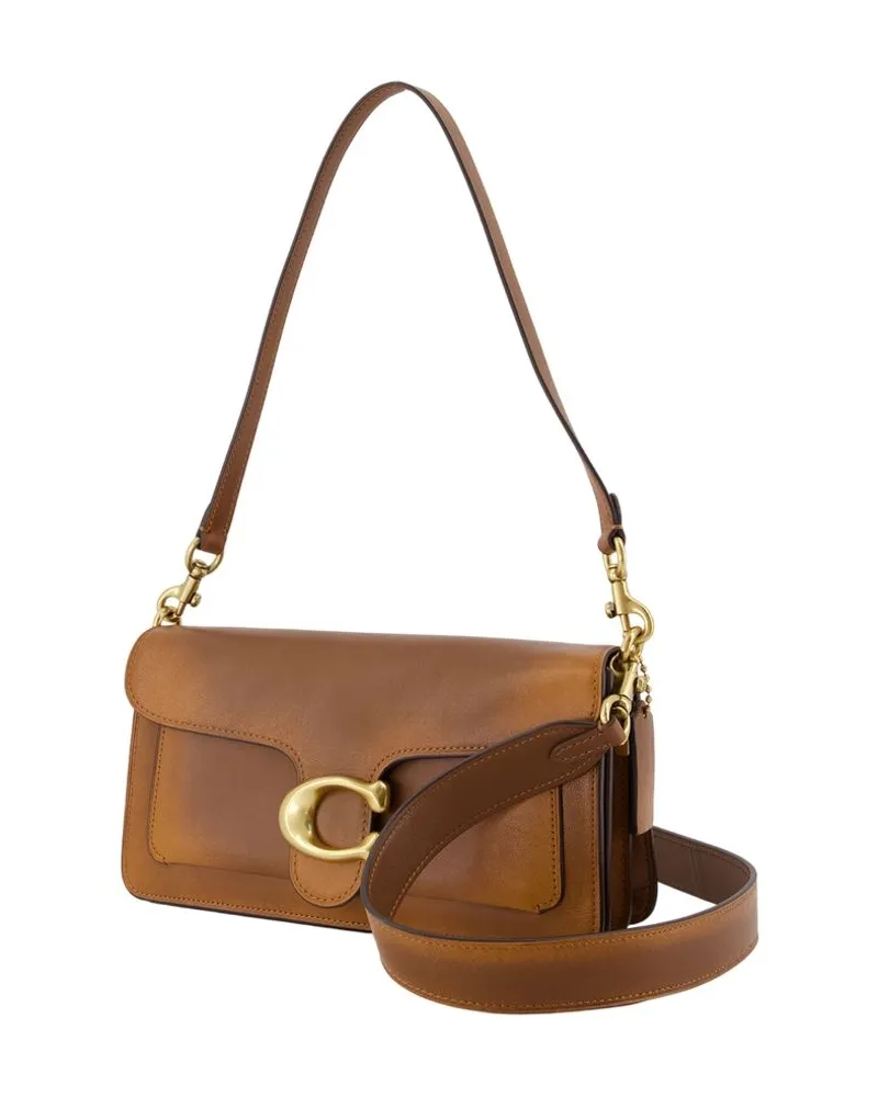 Coach Women's Soft Tabby 26 Loved Shoulder Bag -  Leather Brown Cowhide Shoulder-Hobo-Bags Brown