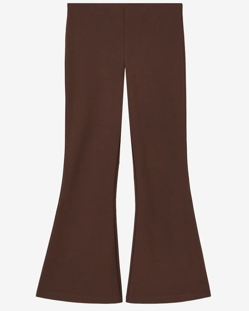 By Malene Birger Women's Pants Stretch Nylon Brown Recycled Polyester Trousers Brown