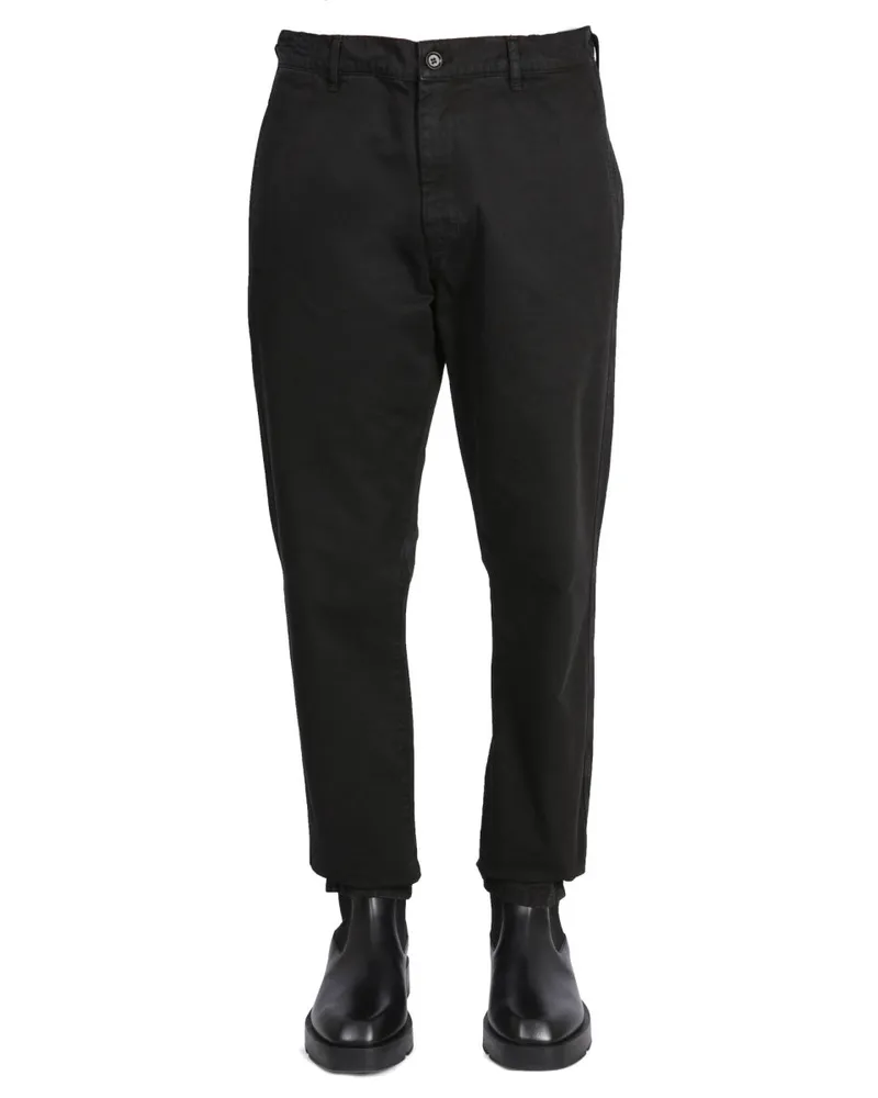 ASPESI Cotton Chino Trousers — Black Black