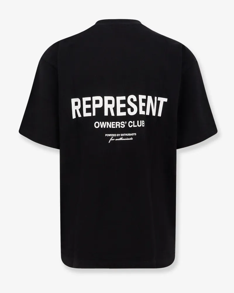 REPRESENT Men T-Shirt Crew Neck Black Cotton T-Shirts And Polos Black