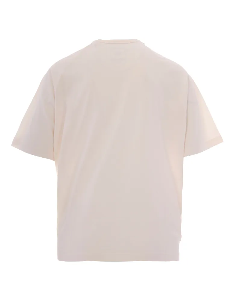 adidas Men T-Shirt Boxy Chalk White Cotton T-Shirts And Polos White