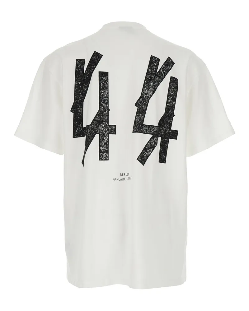 44 LABEL GROUP Men T-Shirt Bianca White Cotton T-Shirts And Polos White