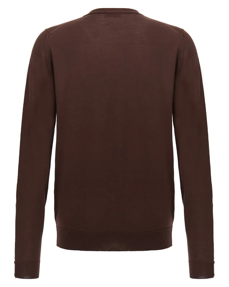 John Smedley Petworth Cardigan Brown