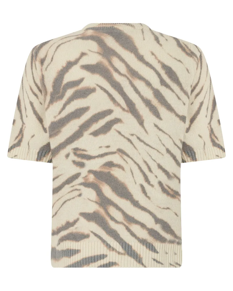 Ganni Women's Wool T-Shirt Egret T-Shirts & Jerseys Beige