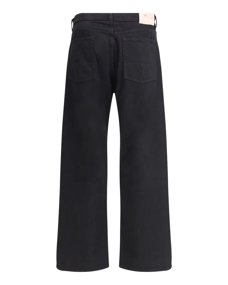 Our Legacy Men's Denim Jeans Third Cut Black Selvedge Cotton Black