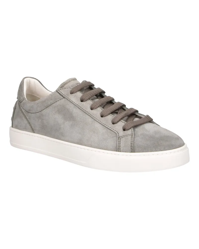 TOD'S Men's Sneakers Green Calf Leather Gray