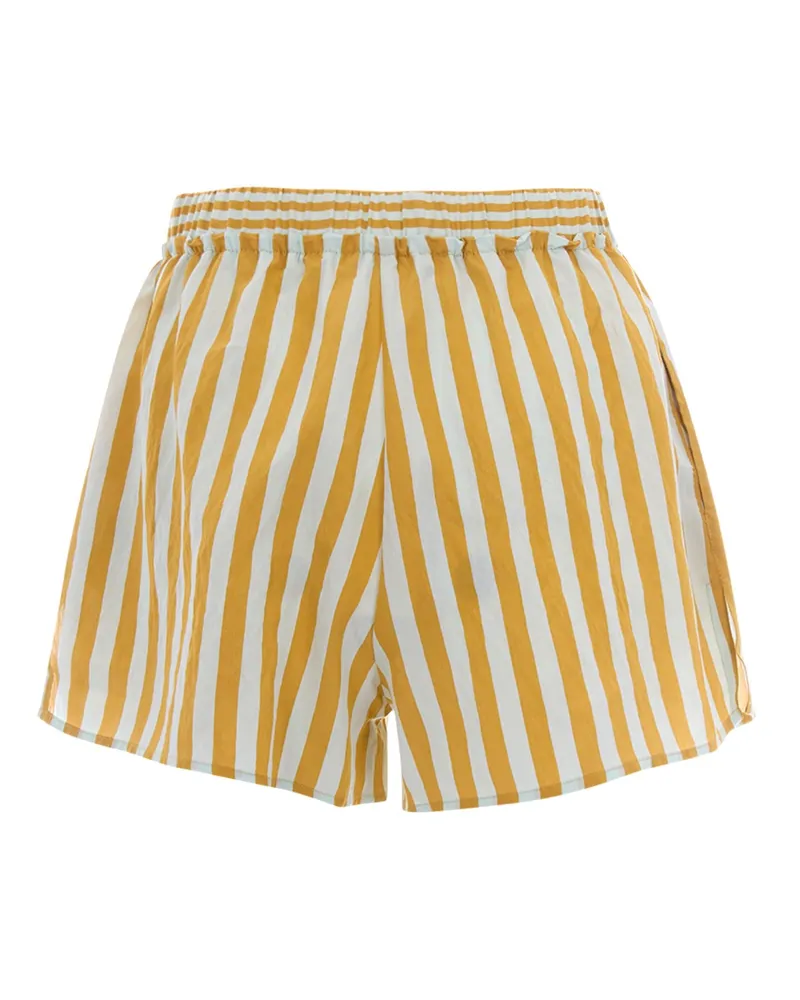 Sessùn Women Shorts Agde Lagoon Viscose Yellow