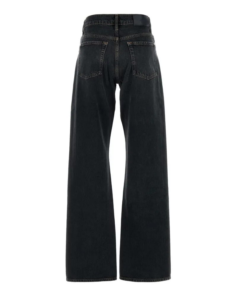 7 for all mankind Women's Black Denim Tess Jeans Nero Exterior: Cotton Black
