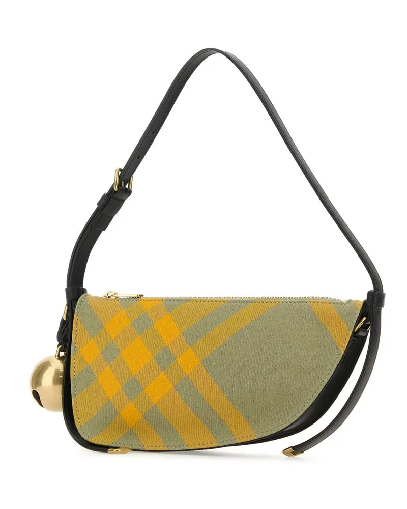 Burberry Women's Embroidered Canvas Mini Shield Shoulder Bag Hunteripcheck Borse A Mano Beige