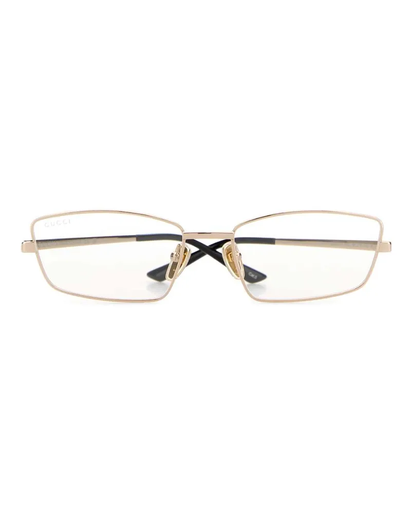 Gucci Women's Gold Metal Glasses Goldgoldtransparen Occhiali Da Sole Sunglasses Gold