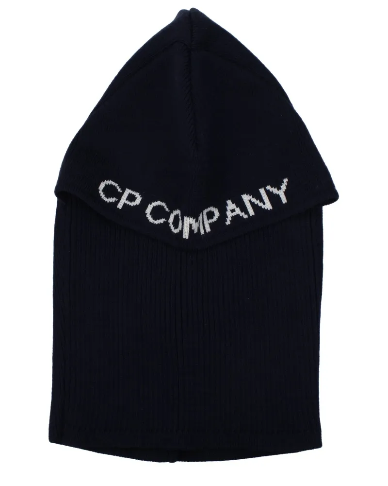 C.P. Company Men's Blue Wool Beanie Accessory Navy