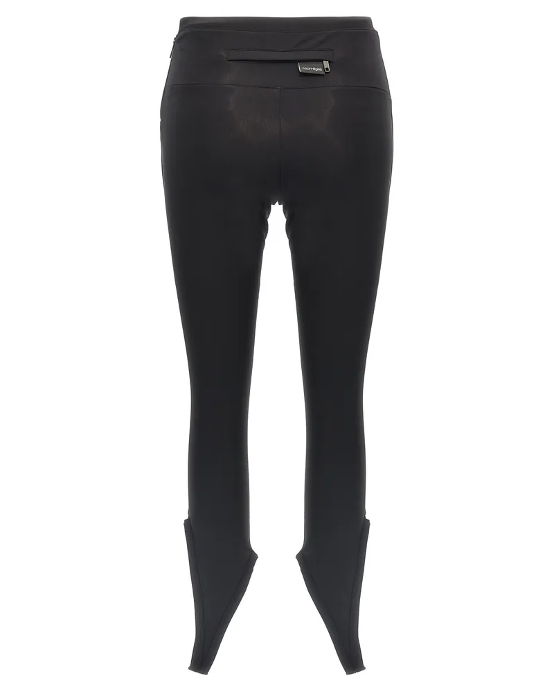 Courrèges Women's Black Polyamide Leggings Clothing Black