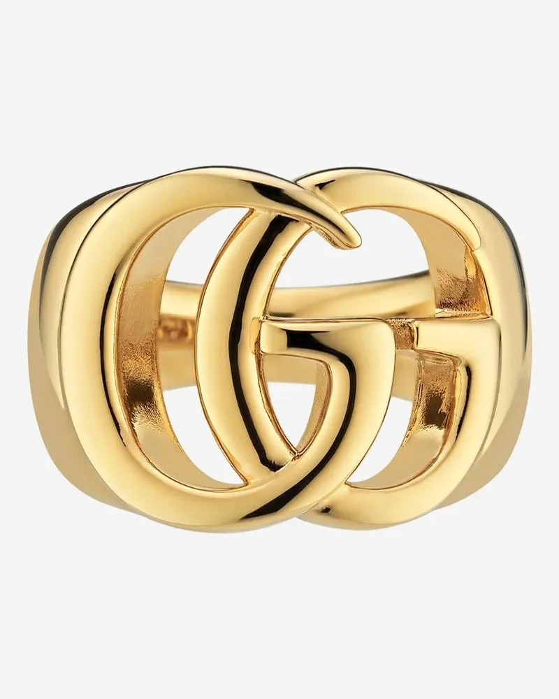 Gucci Women Band Ring Gg Marmont Gold Brass Gold