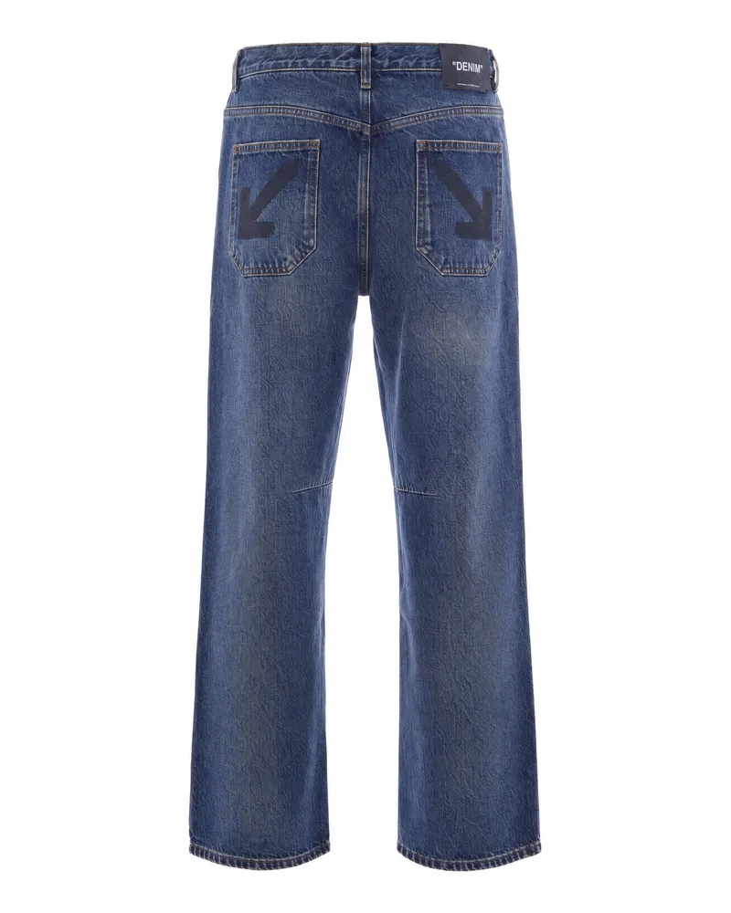OFF-WHITE Half Arrow Jeans — Blue Blue