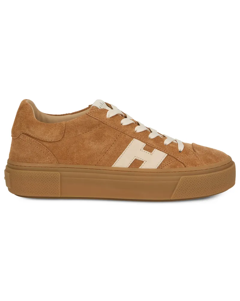 Hogan Women's Sneakers Camel Polyamide Trainers Camel